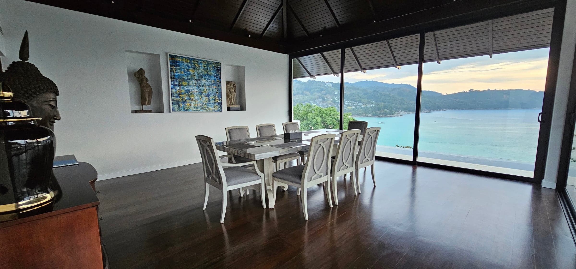 Al fresco dining terrace overlooking the Andaman Sea